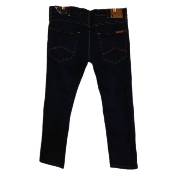 🔴 SALE A/X Armani Exchange J130 Button Fly Skinny Jeans Dark Wash 36 Short - Picture 2 of 13